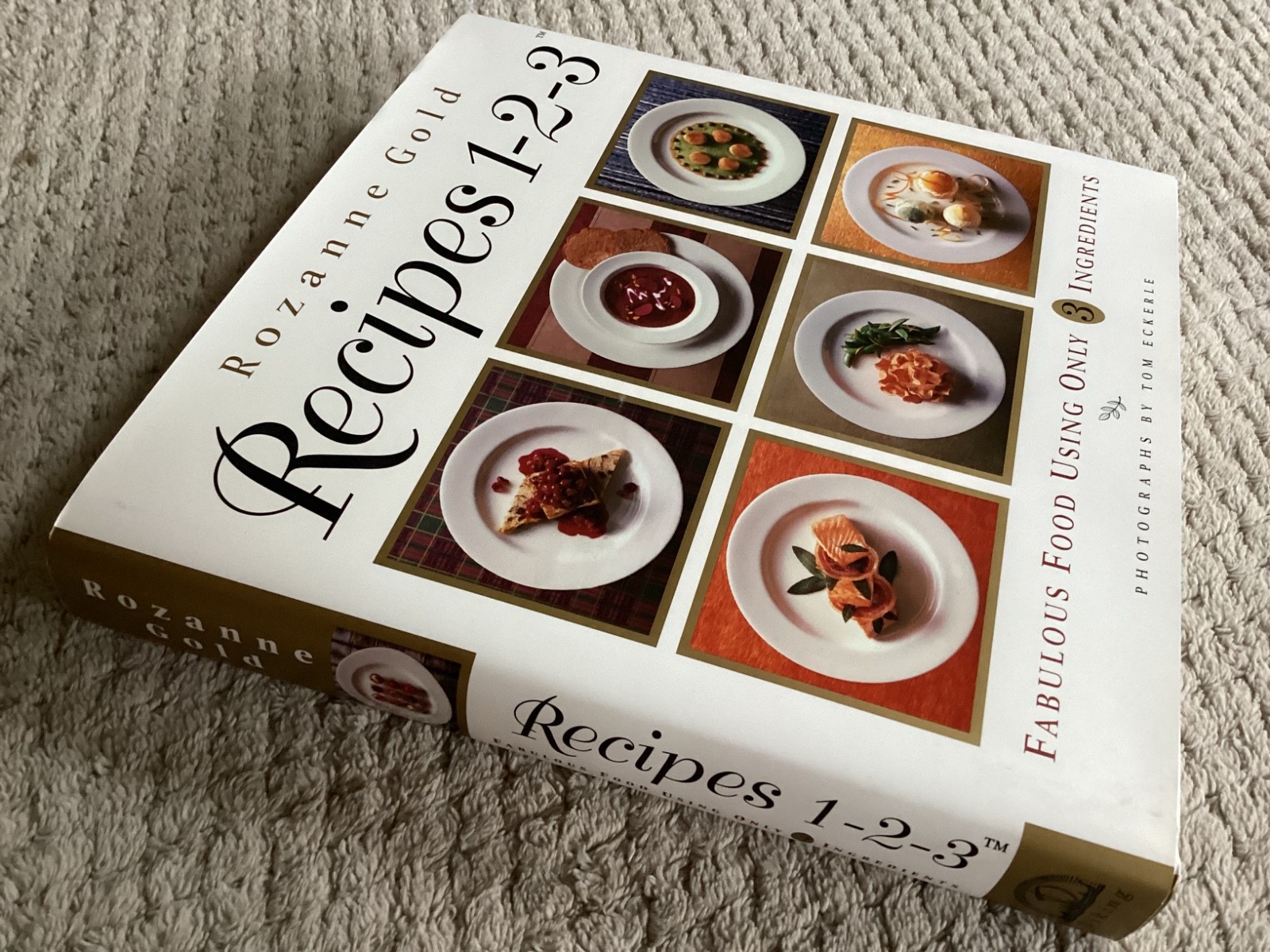 *Signed* A New World of Taste: Recipes 1-2-3 by Rozanne Gold (1996, HCDJ + Slip)