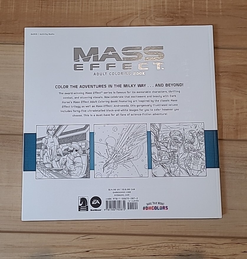 Mass Effect Adult Coloring Book – Paperback By BioWare Dark Horse Brand New