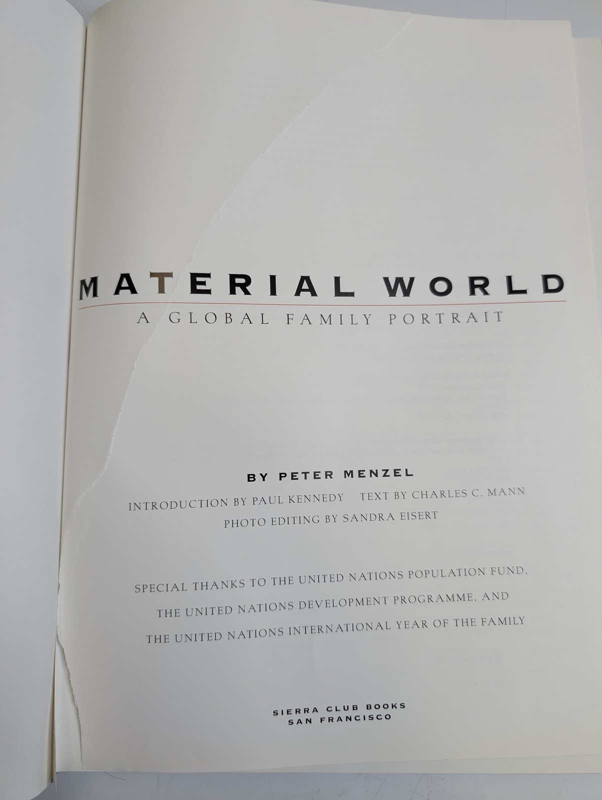 Material World A Global Family Portrait Book Peter Menzel Photography Families
