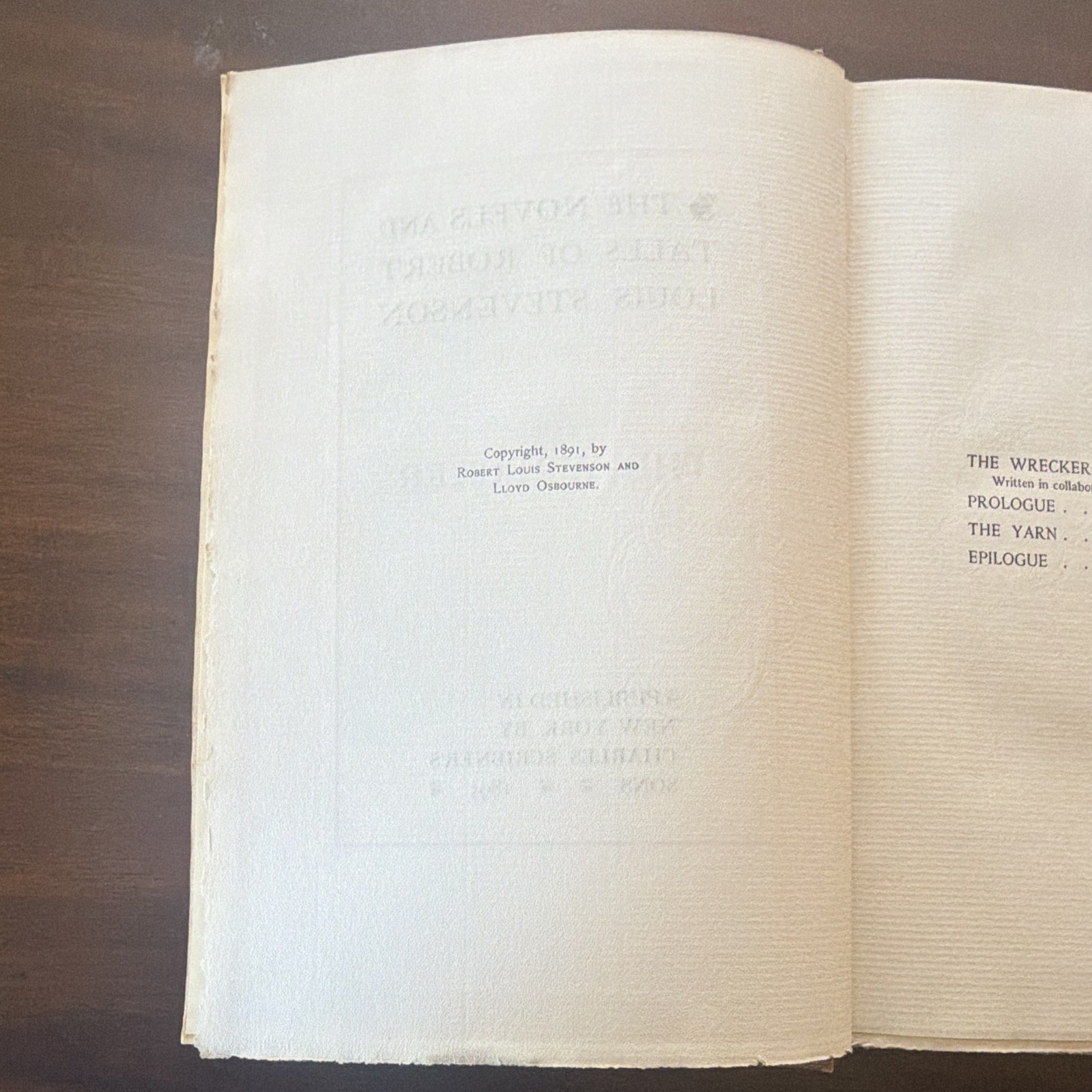Robert Louis Stevenson The Wrecker Vol. X HC 1891 English Fiction Novel