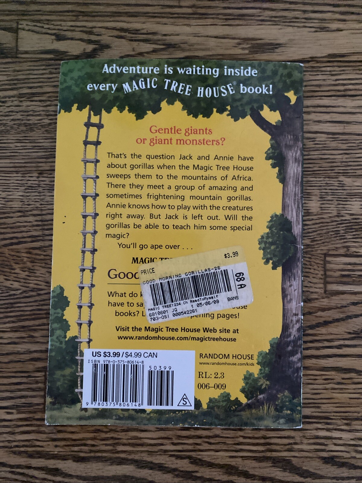 Good Morning, Gorillas by Mary Pope Osborne (2002, Mass Market)