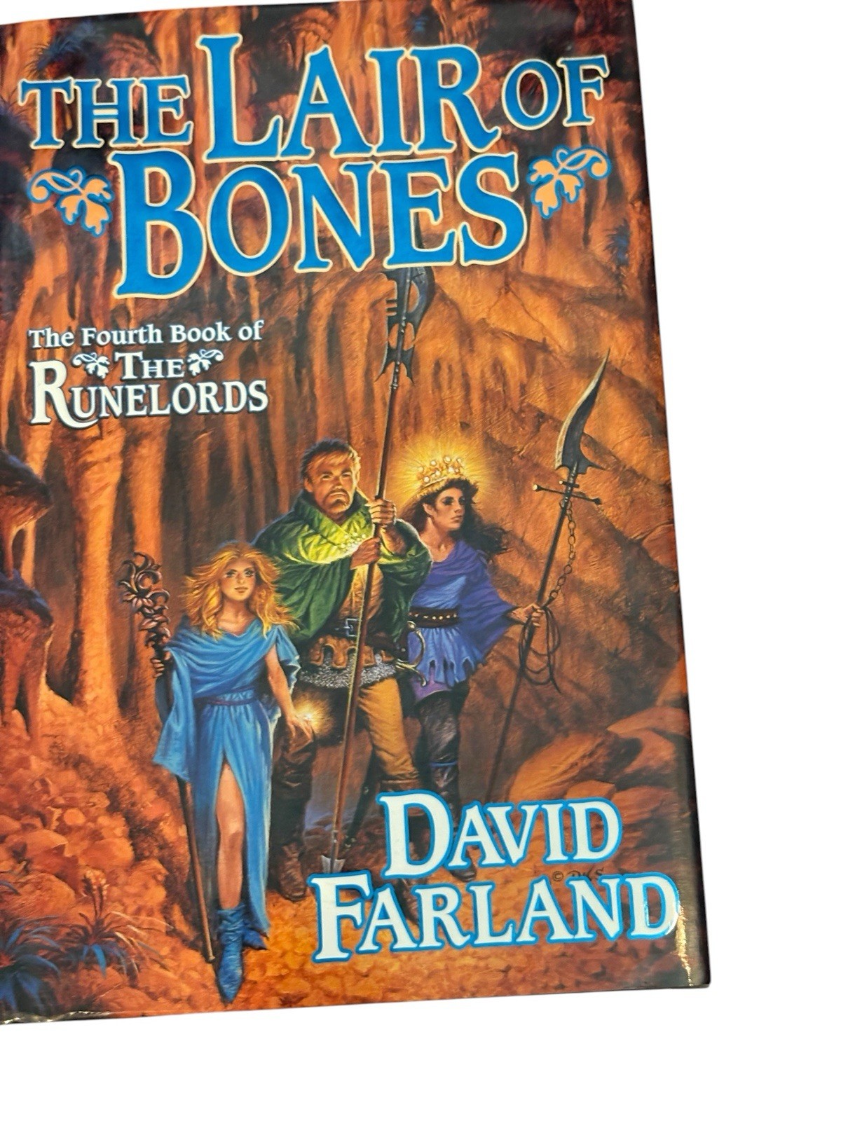 Lot 2 David Farland Runelords HC Brotherhood Wolf Lair Bones 1st Editions