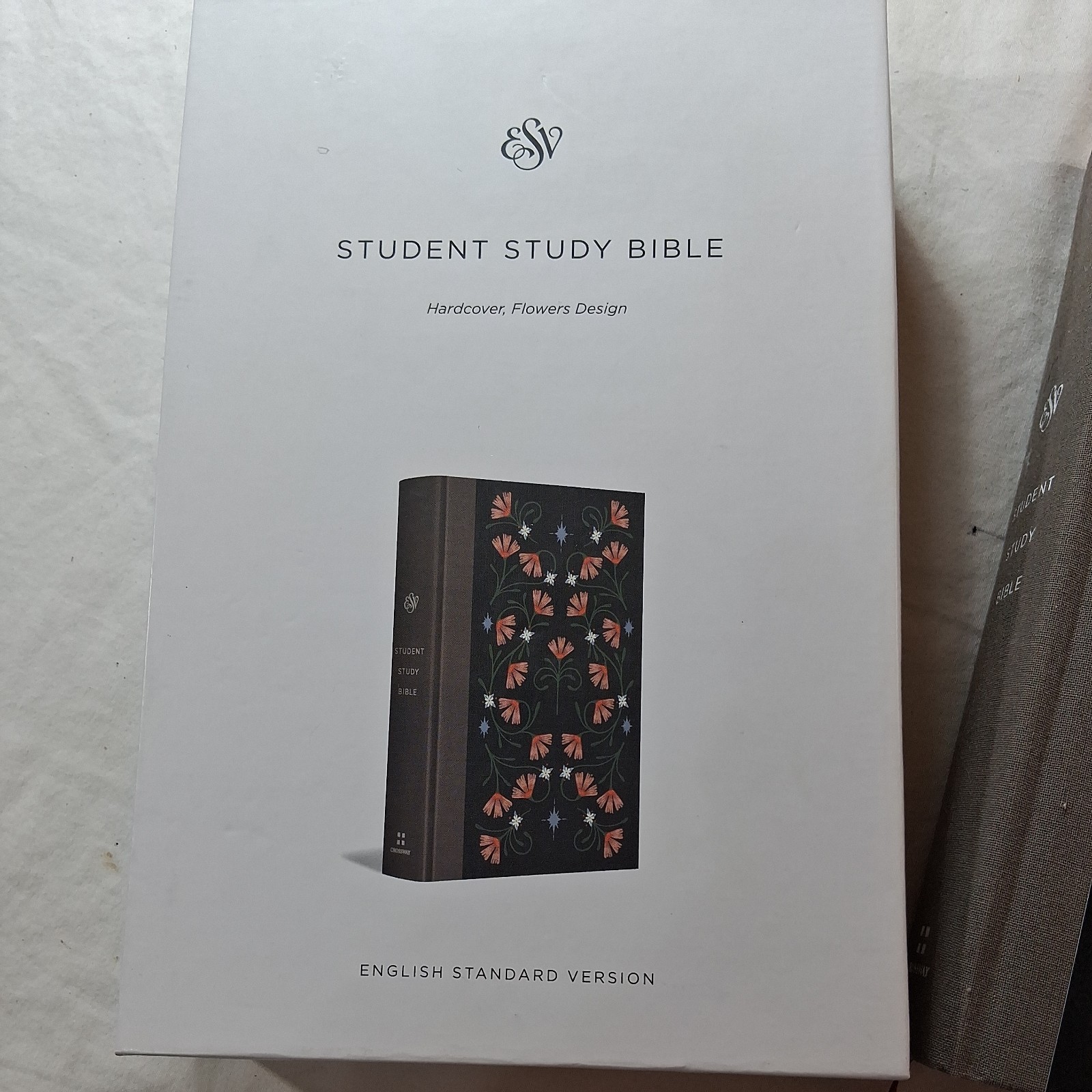 ESV Student Study Bible (Hardcover, Flowers Design) by Crossway, BOOK IS SIGNED