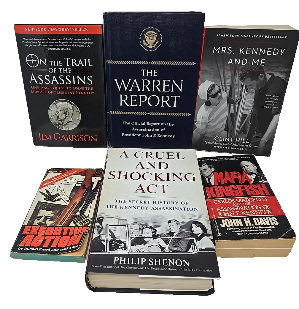 6 books JFK ASSASSINATION CONSPIRACY THEORies President John F. Kennedy Mafia