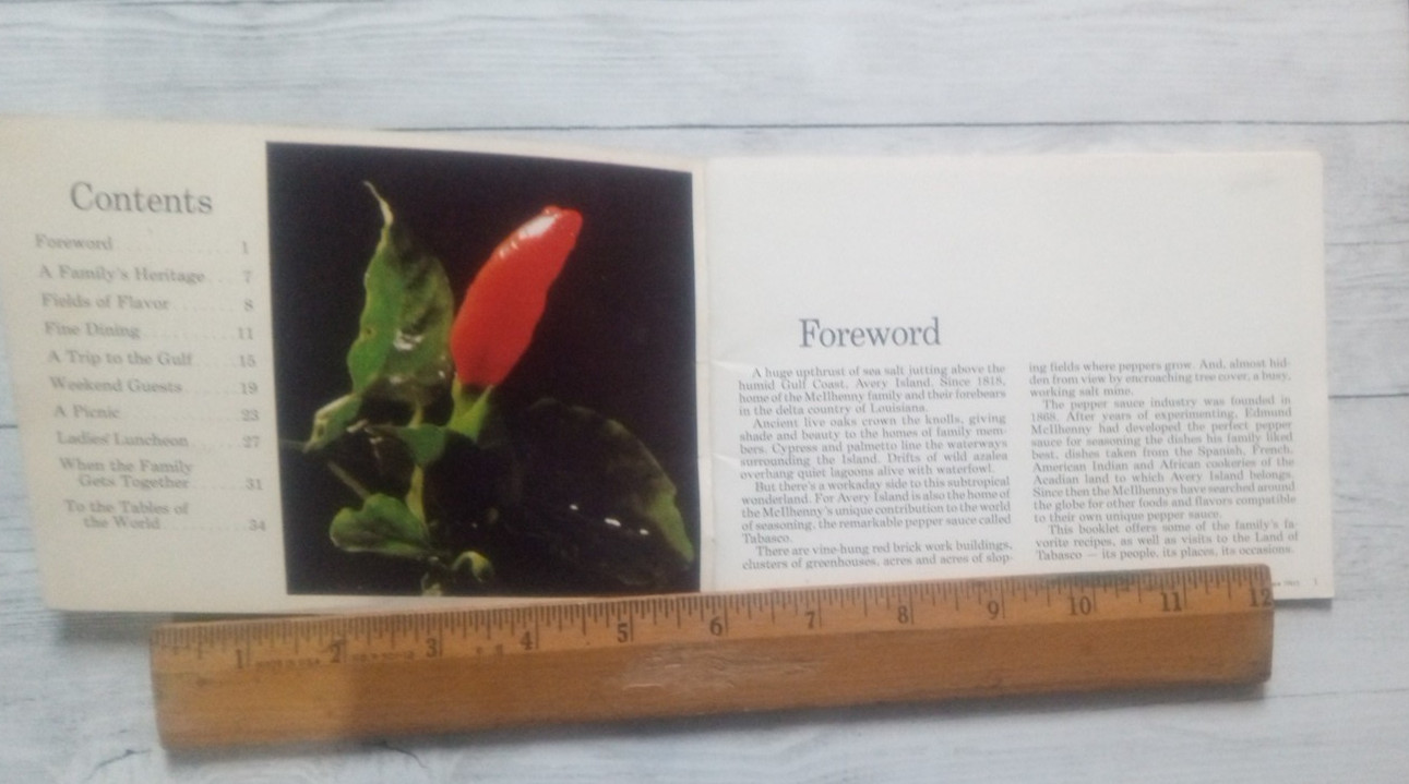 1979 booklet , From the Land of Tobasco Sauce, 35 pages