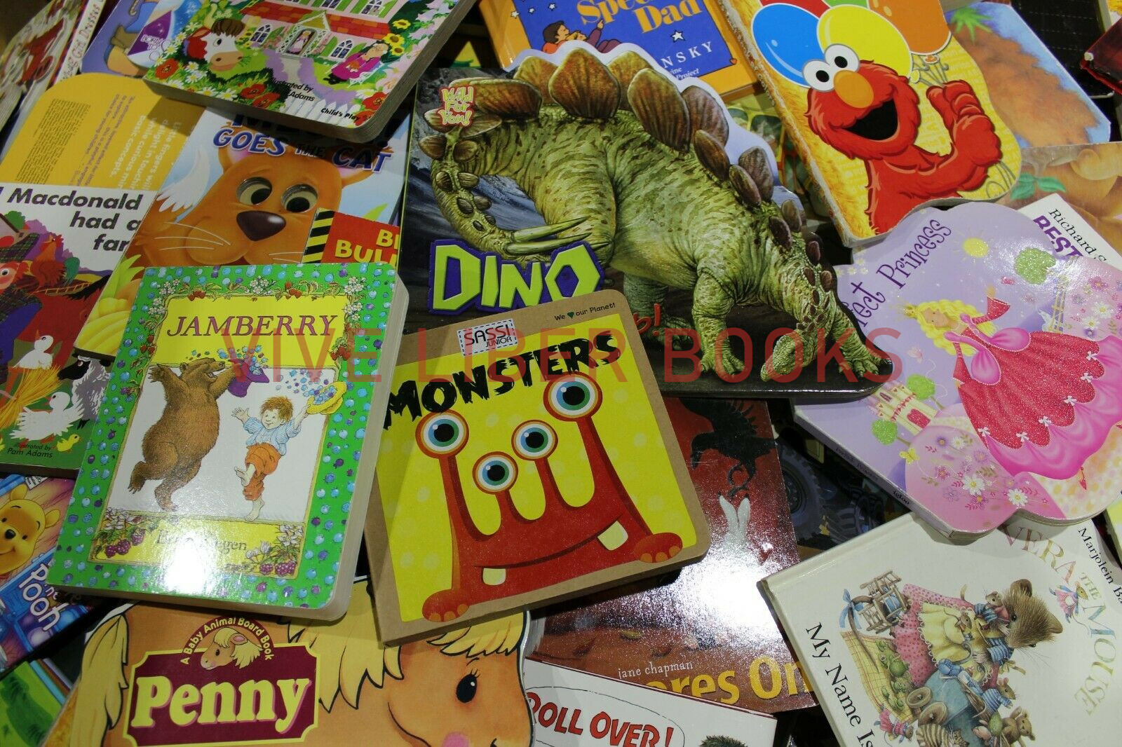 10 LBS of Childrens BABY TODDLER DAYCARE BOARD BOOKS Chunky Books *RANDOM MIX*