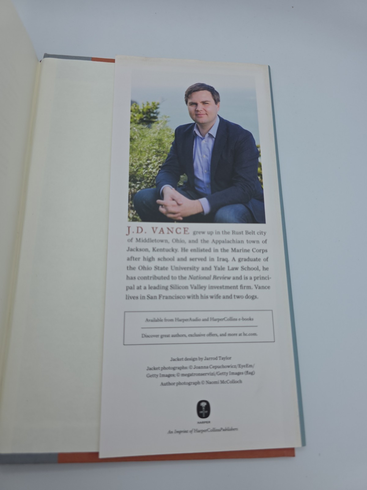 Hillbilly Elegy by J. D. Vance (2016 Hardcover)