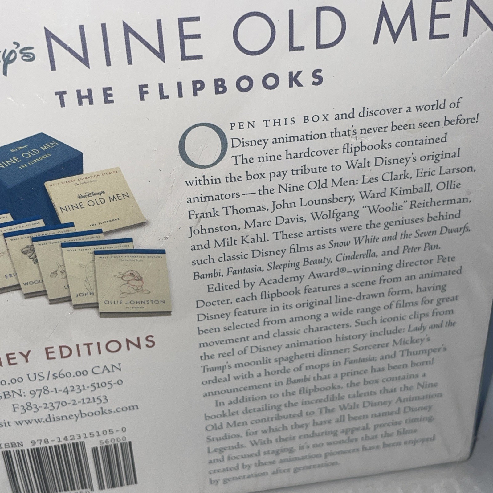 Walt Disney’s Nine Old Men Flipbooks Box Set Disney Editions Animation Archive
