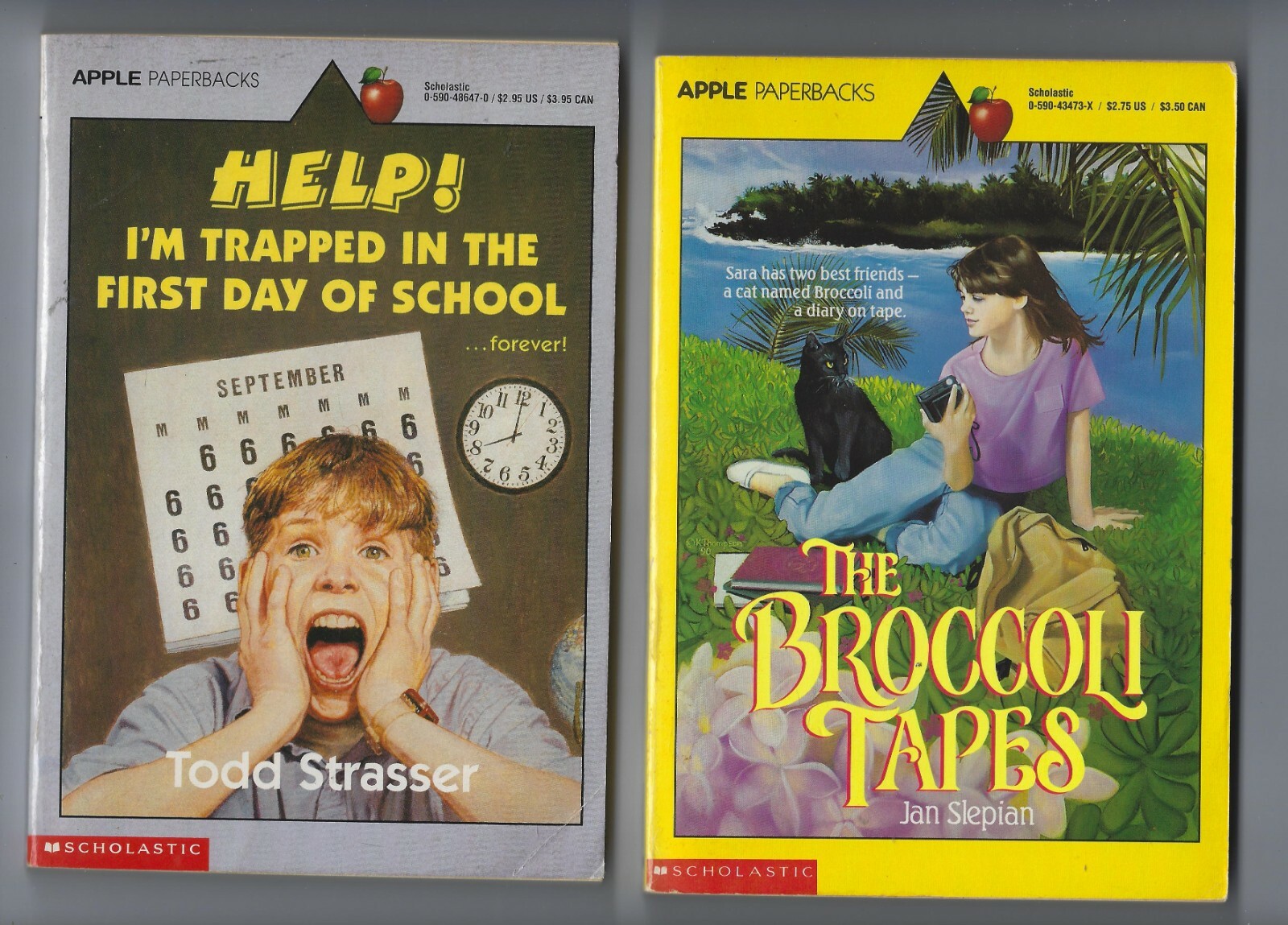 7 APPLE MIDDLE SCHOOL BOOKS MY DOG ATE IT BAD NEWS BALLET THE BROCCOLI TAPES