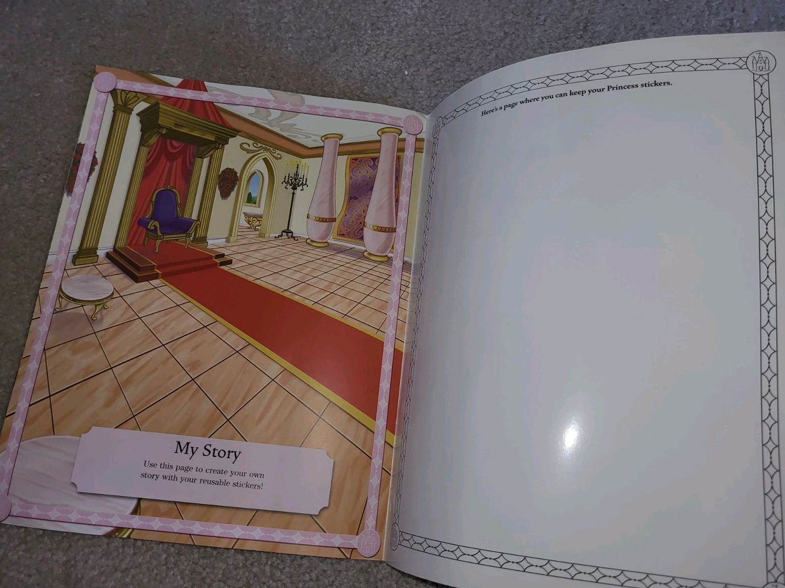 Disney Princess Dream Castle With Reussble Stickers 16 Pages