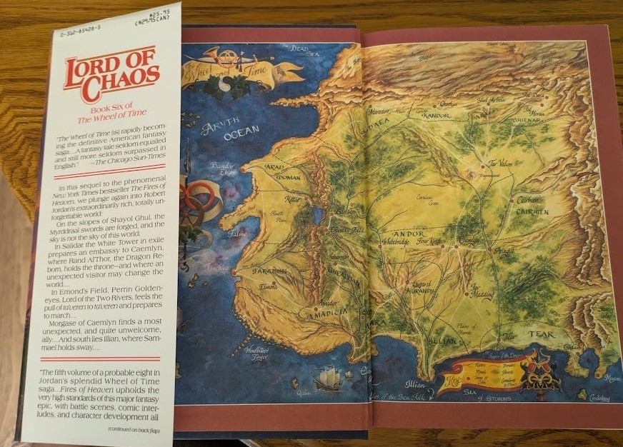 2 Robert Jordan HCs: Fires of Heaven, Lord of Chaos, both 1st edition/3rd print