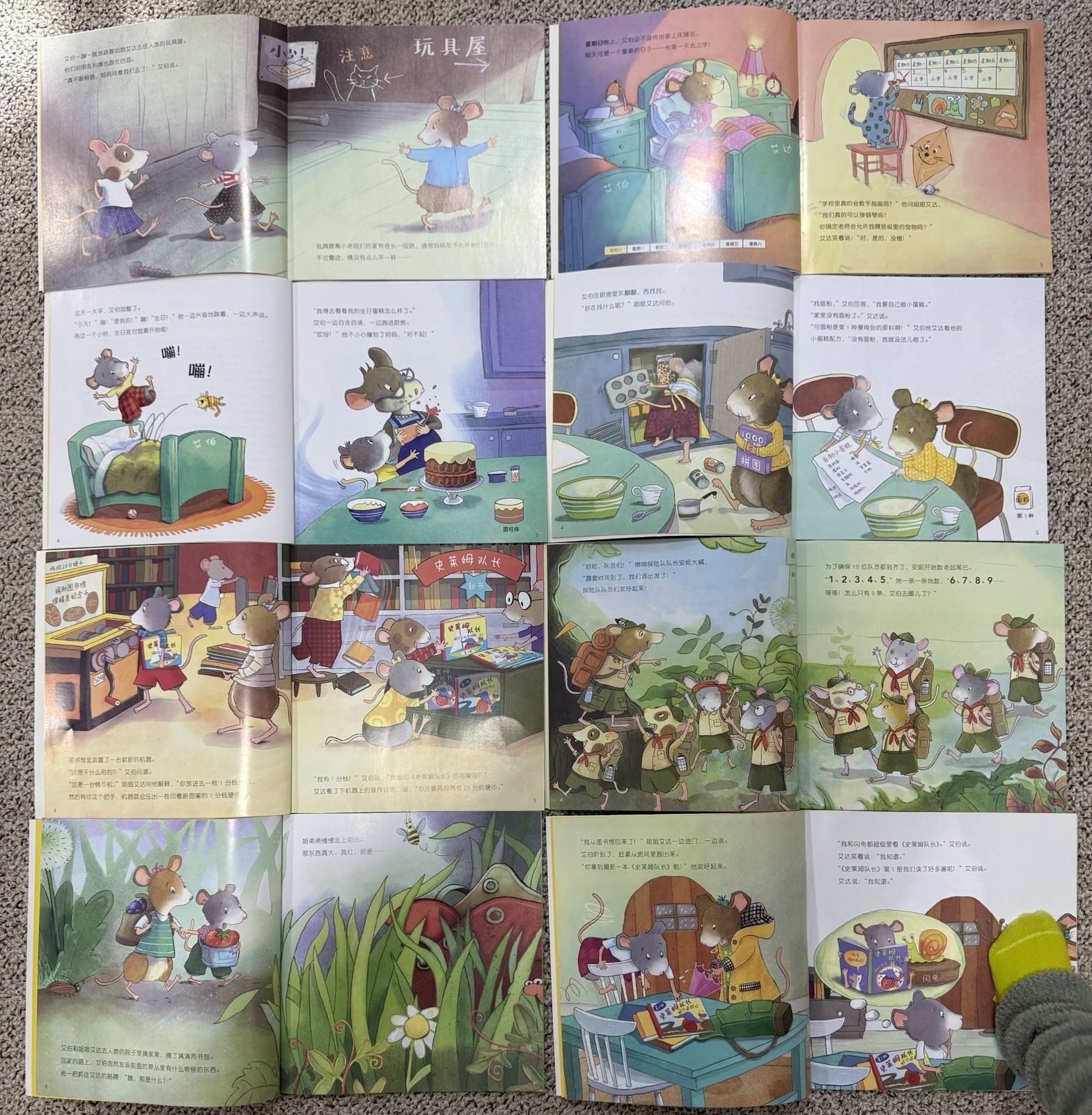 中文数学启蒙|桥梁《鼠小弟爱数学》Chinese Math Picture Books 10本整套 第2 套 4-6 岁|几乎全新