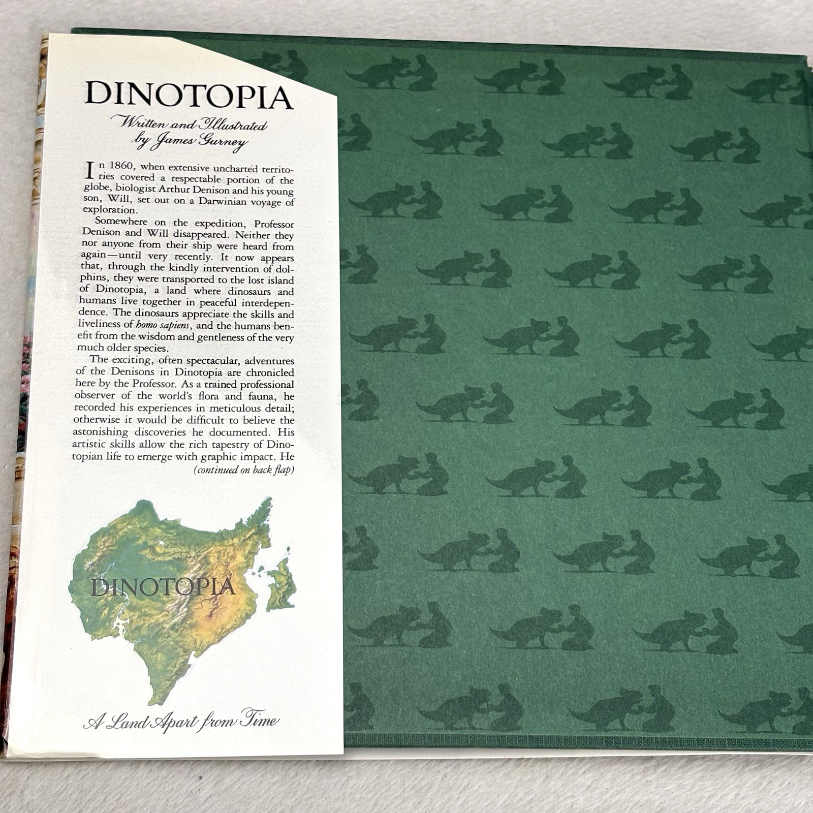 SIGNED! 1992 First Edition Dinotopia: A Land Apart from Time James Gurney Book