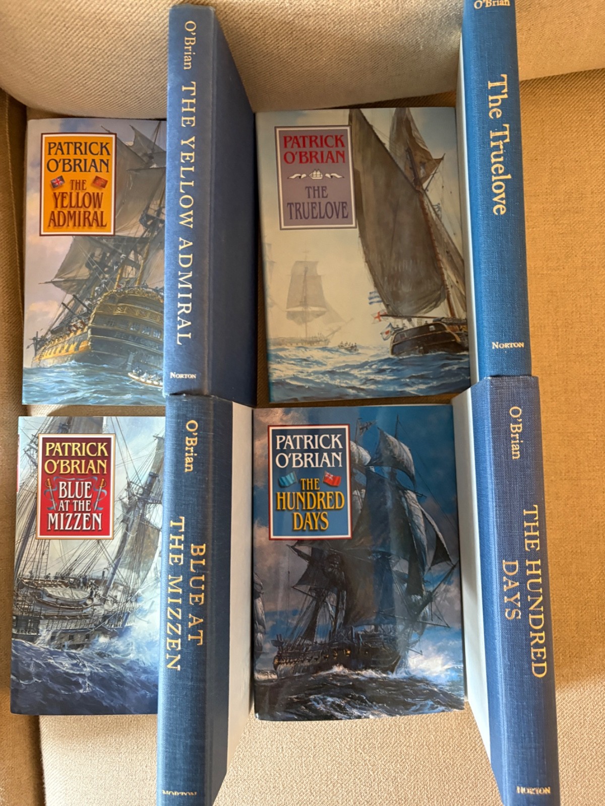 Aubrey and Maturin Sea Adventures by Patrick O’Brian-10 Trade PB – 5 HB/DJ