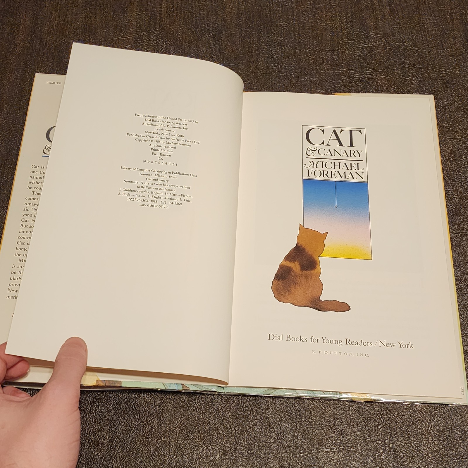 1st Edition Print – Cat and Canary Hardcover Michael Foreman Hardcover DJ GREAT