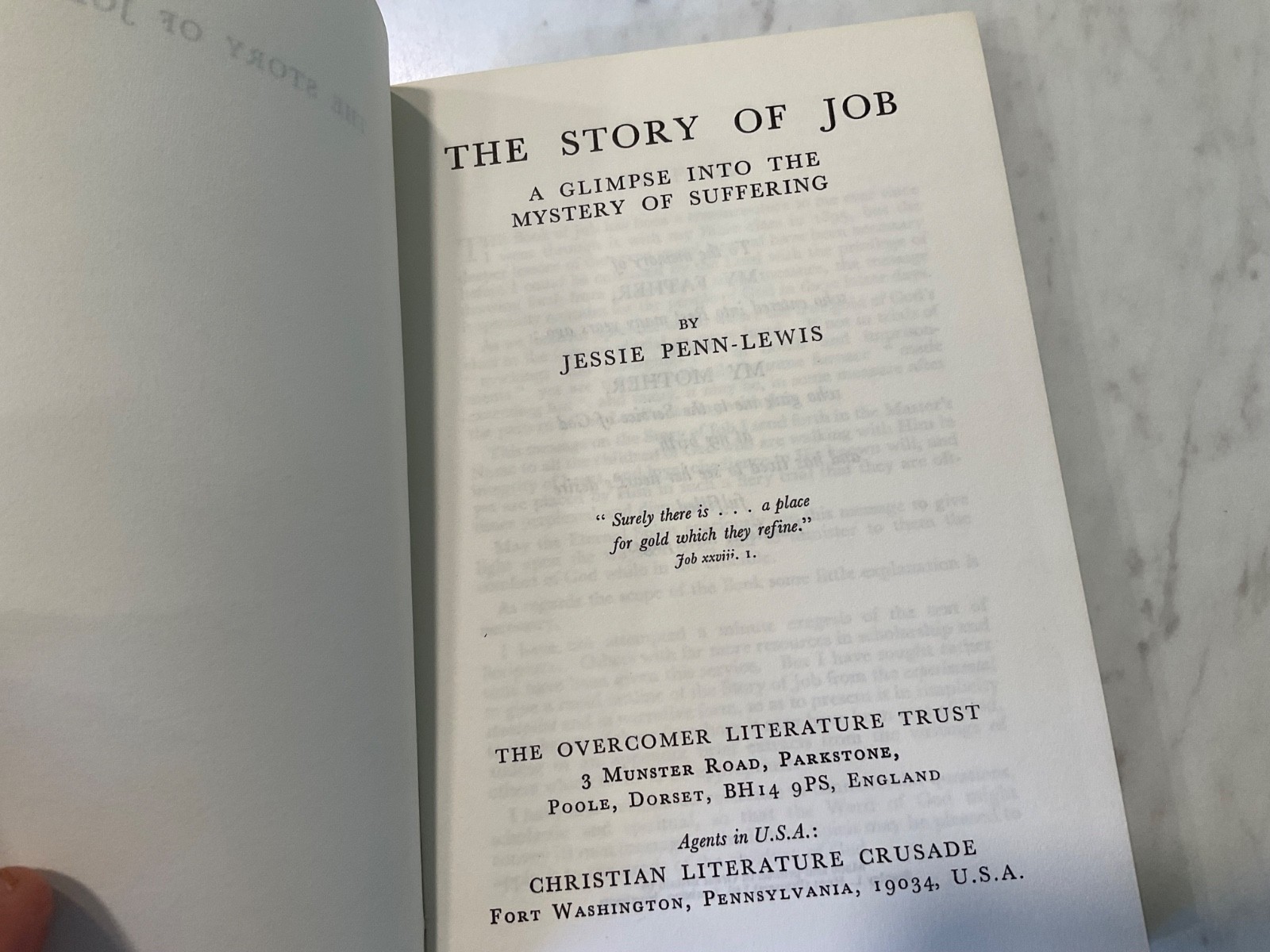 The Story of Job by Jessie Penn Lewis Keswick