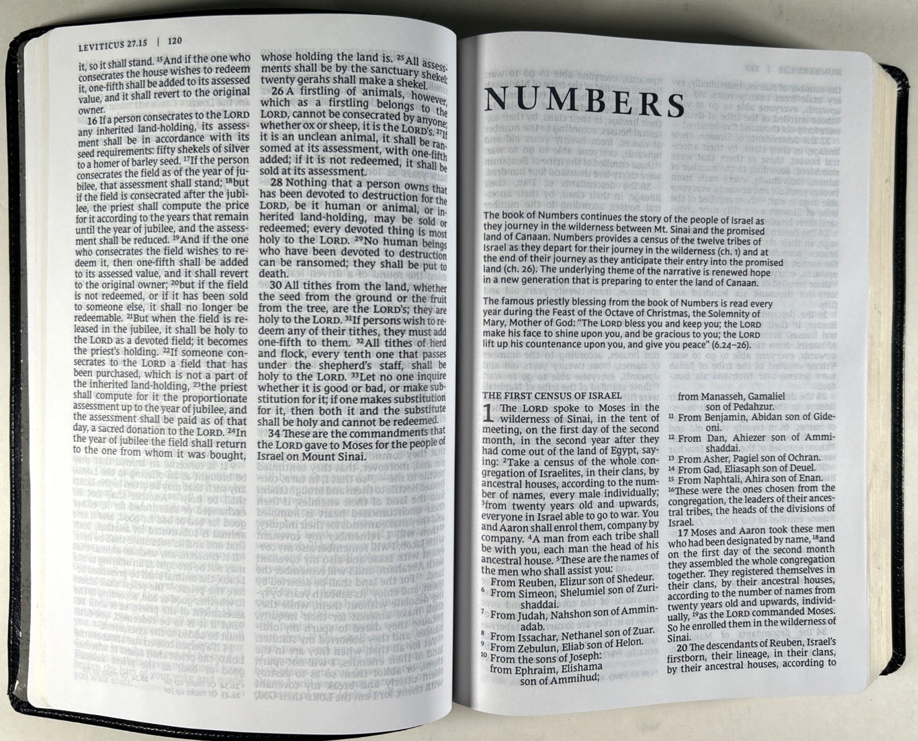 NRSV Catholic Bible Large Print Bible Black Leathersoft Catholic Bible Press VG