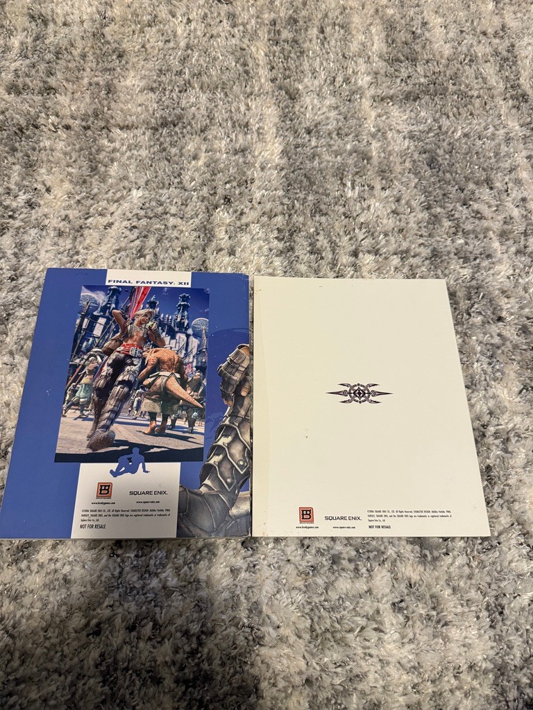FINAL FANTASY XII Official Strategy Guide book 2006 + ART COLLECTION GUIDE NFR
