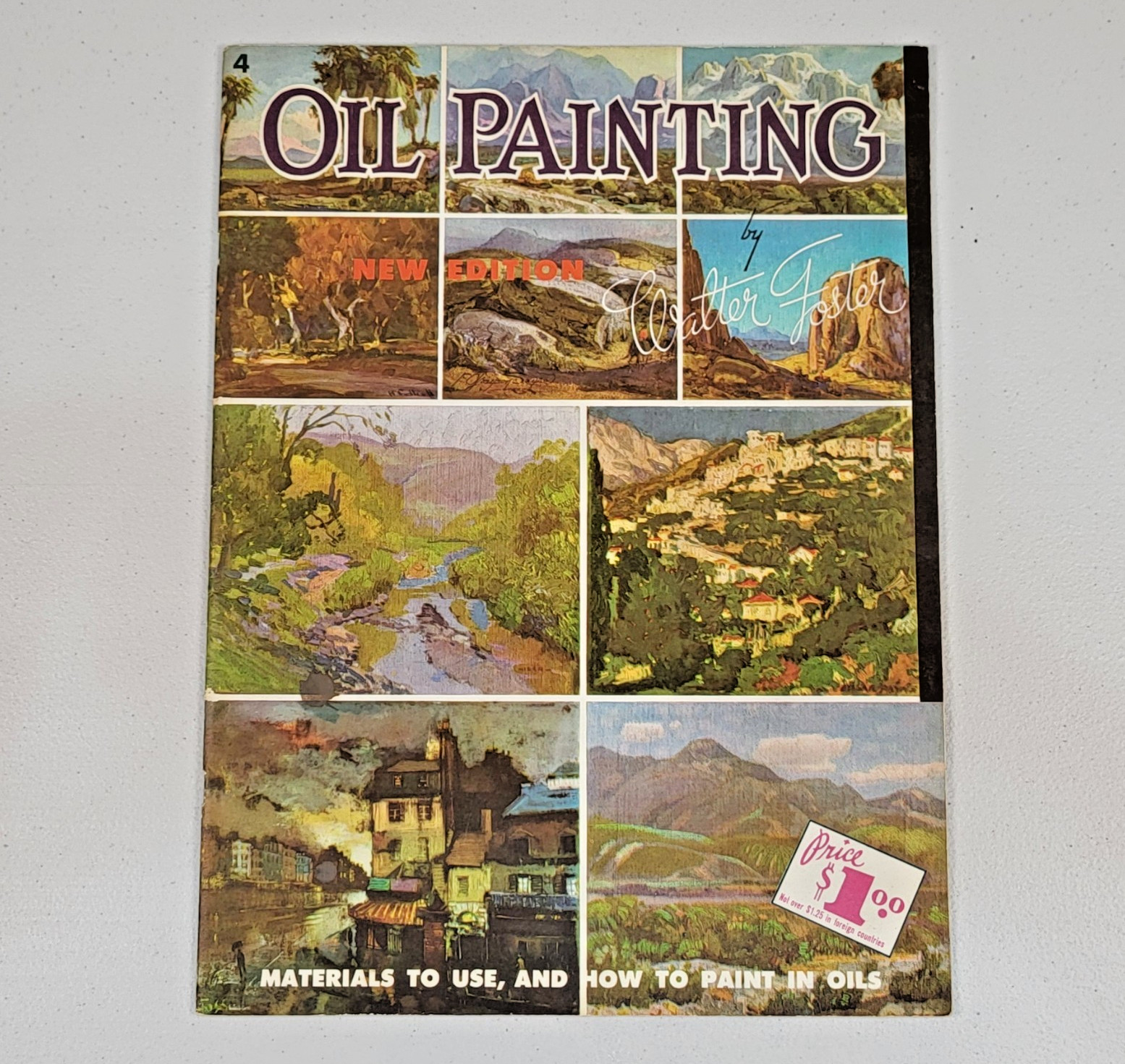 Vintage Oil Painting Art Book 1983 by Walter Foster #4 New Edition Guide USA