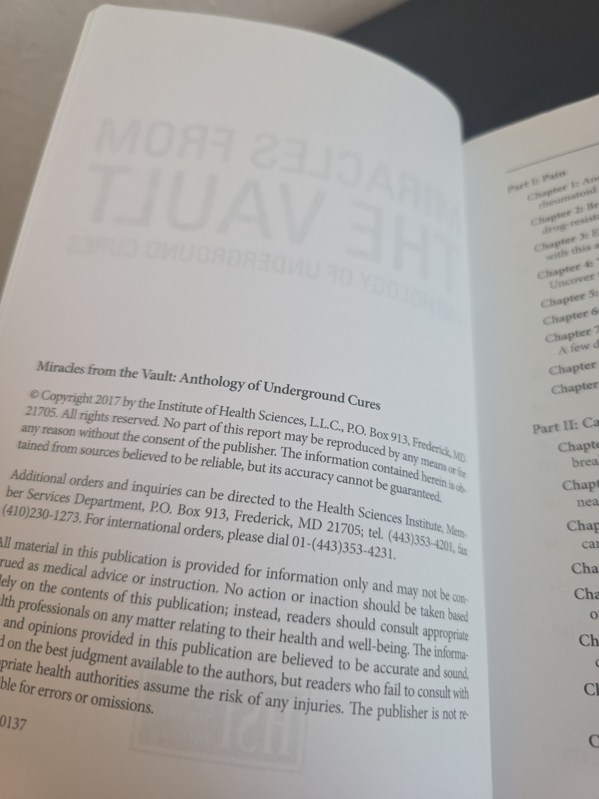 Miracles From The Vault Institute Of Health Sciences PB Red Brown 2020 USA