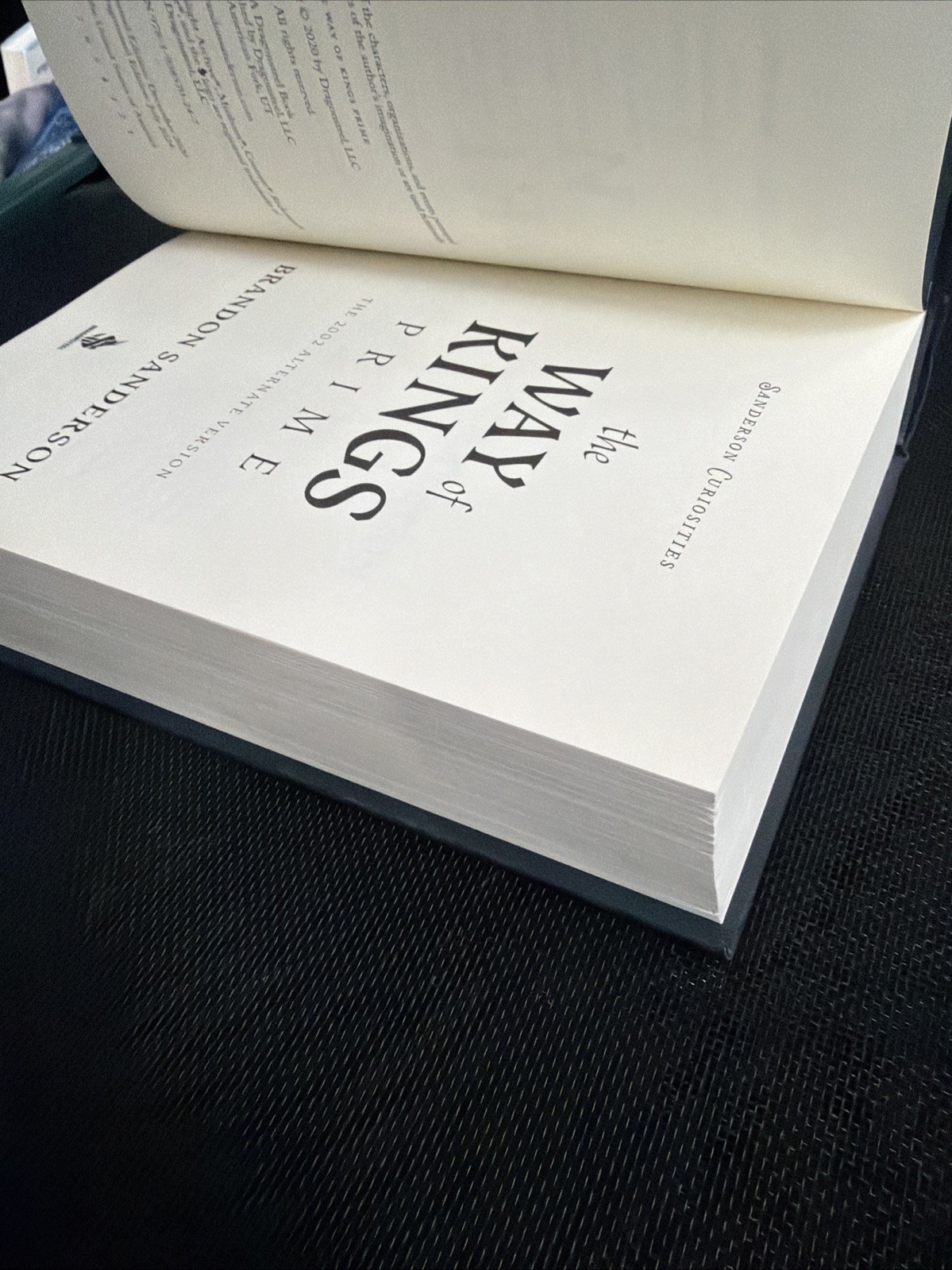 The Way of Kings Prime by Brandon Sanderson Leatherbound 2a