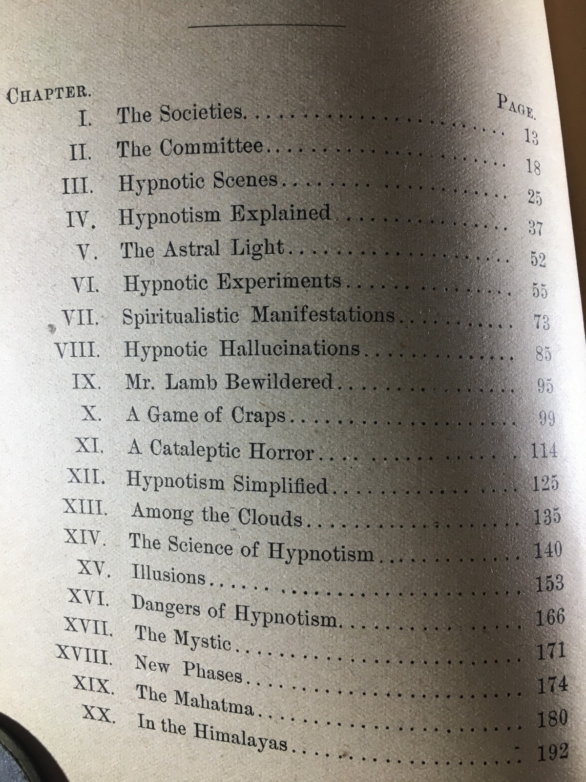 Leaves from – Note Book of a Hypnotist, Incl. the Revelations of a Mahatma 1897