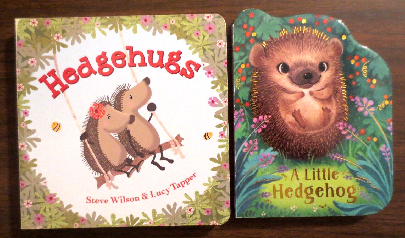 A LITTLE HEDGEHOG & HEDGEHUGS By Steve Wilson &Lucy Tapper Lot of 2 Board Books