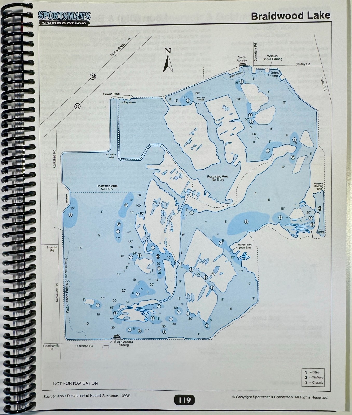 Northern Illinois Fishing Map Guidebook
