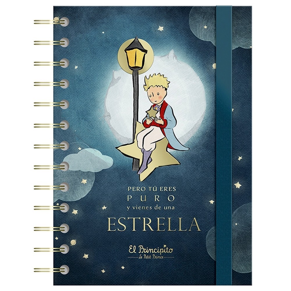 Premium Paper Spiral Notebook, The Little Star Prince (12x17cm)