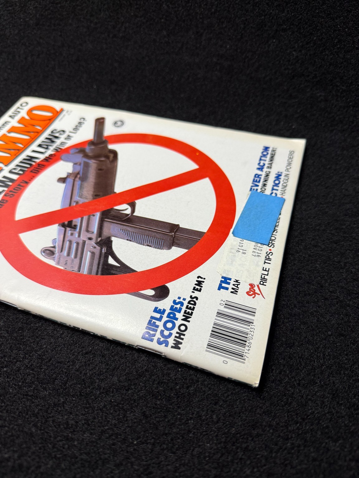 Guns & Ammo Magazine February 1987 New Gun Laws Firearms Hunting Vintage