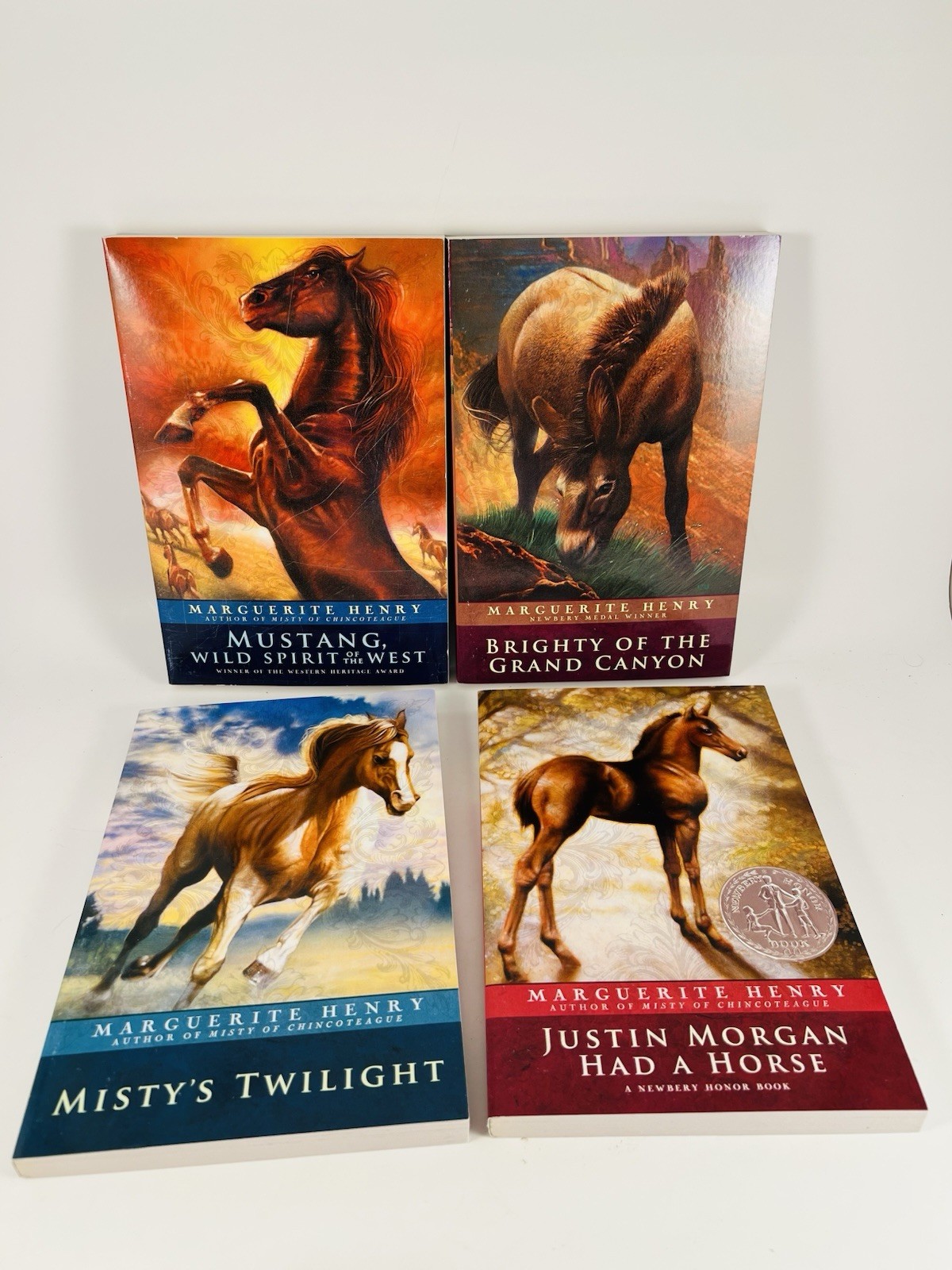 Marguerite Henry Stable of Classics 8 Paperback Book Box Set Horeses