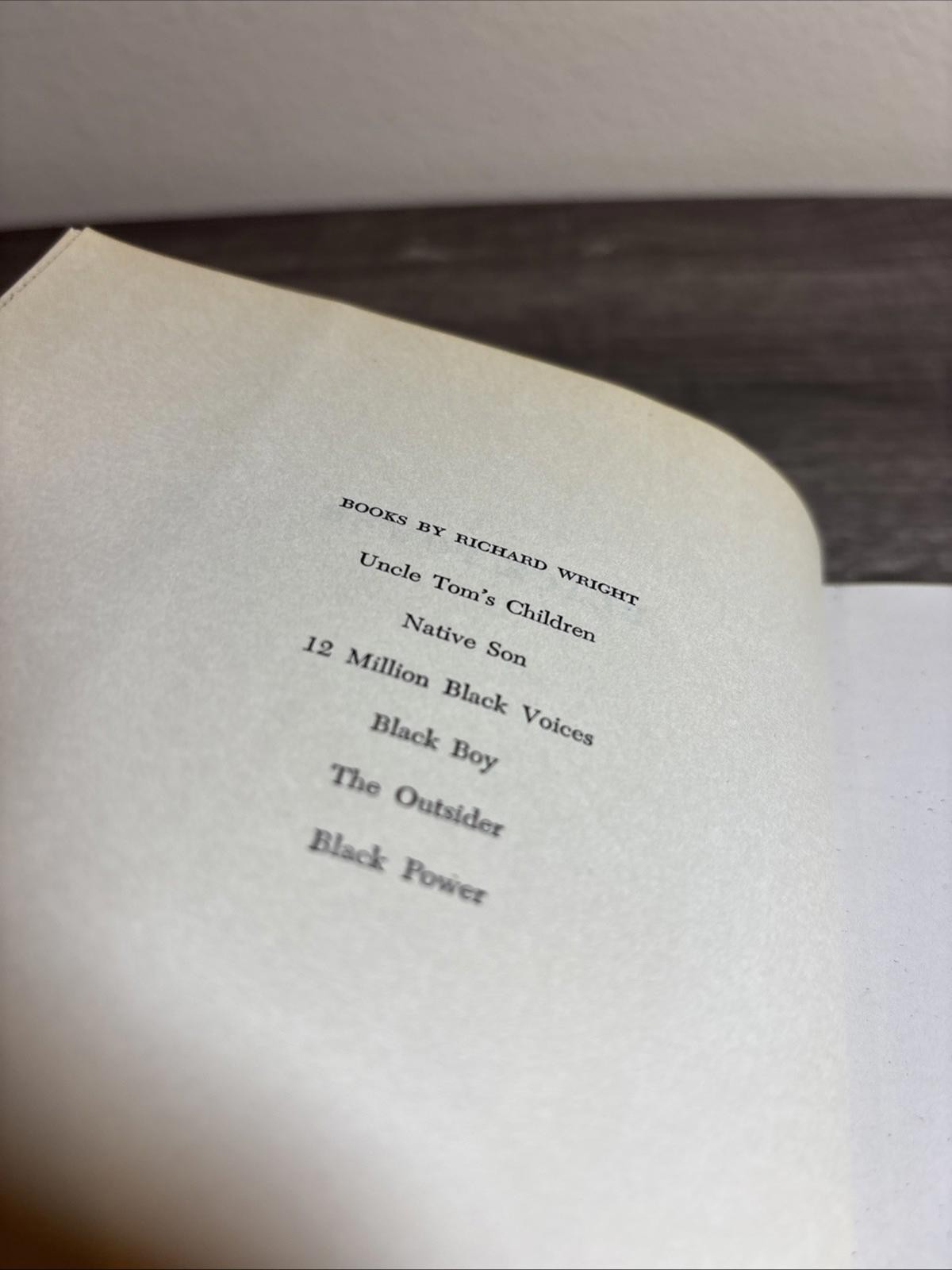 Black Power Richard Wright First Printing 1954, VG HC/DJ
