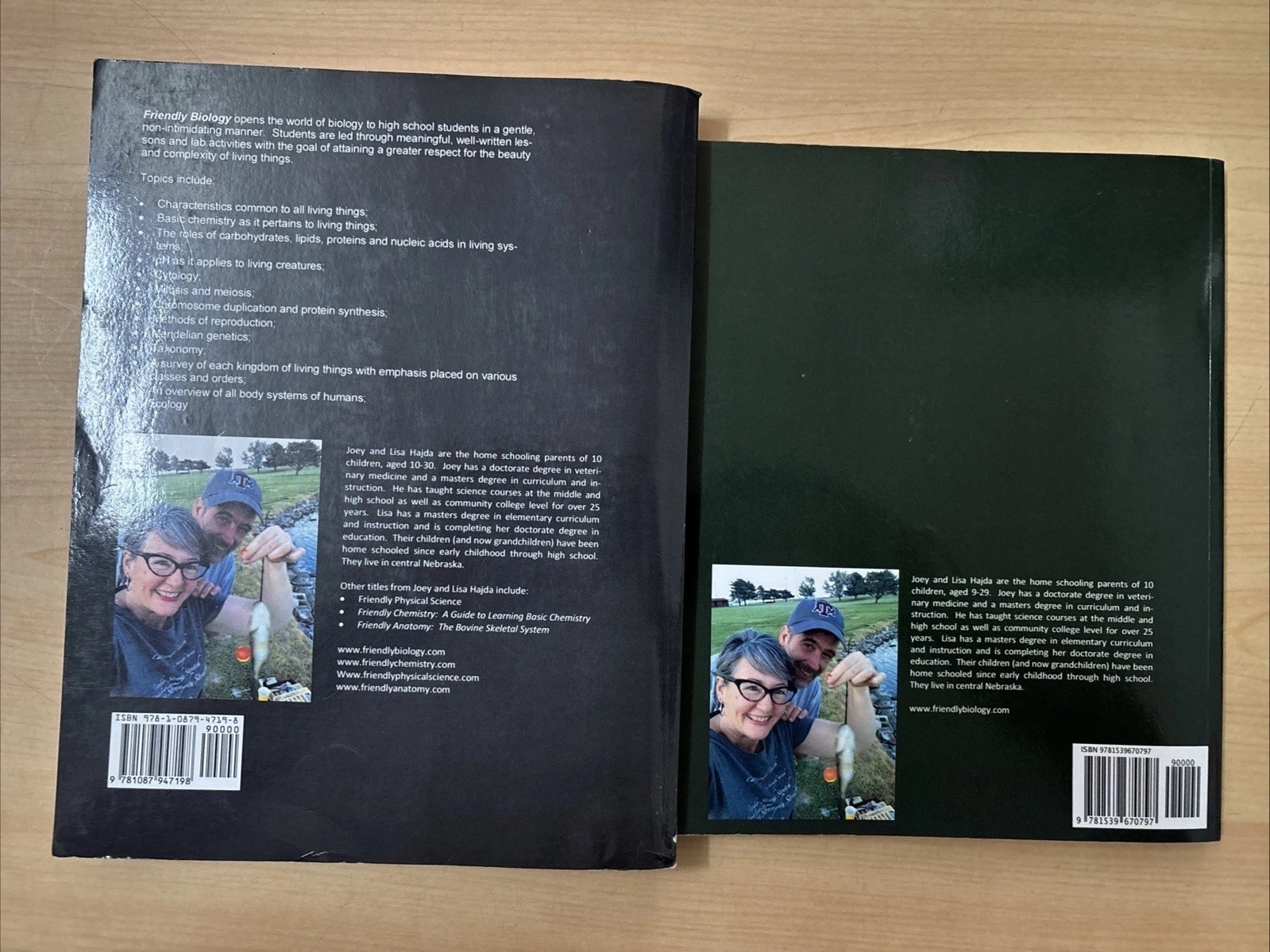 Friendly Biology Secular Ver Joey Lisa Hajda Textbook + Lesson Tests Answer Keys