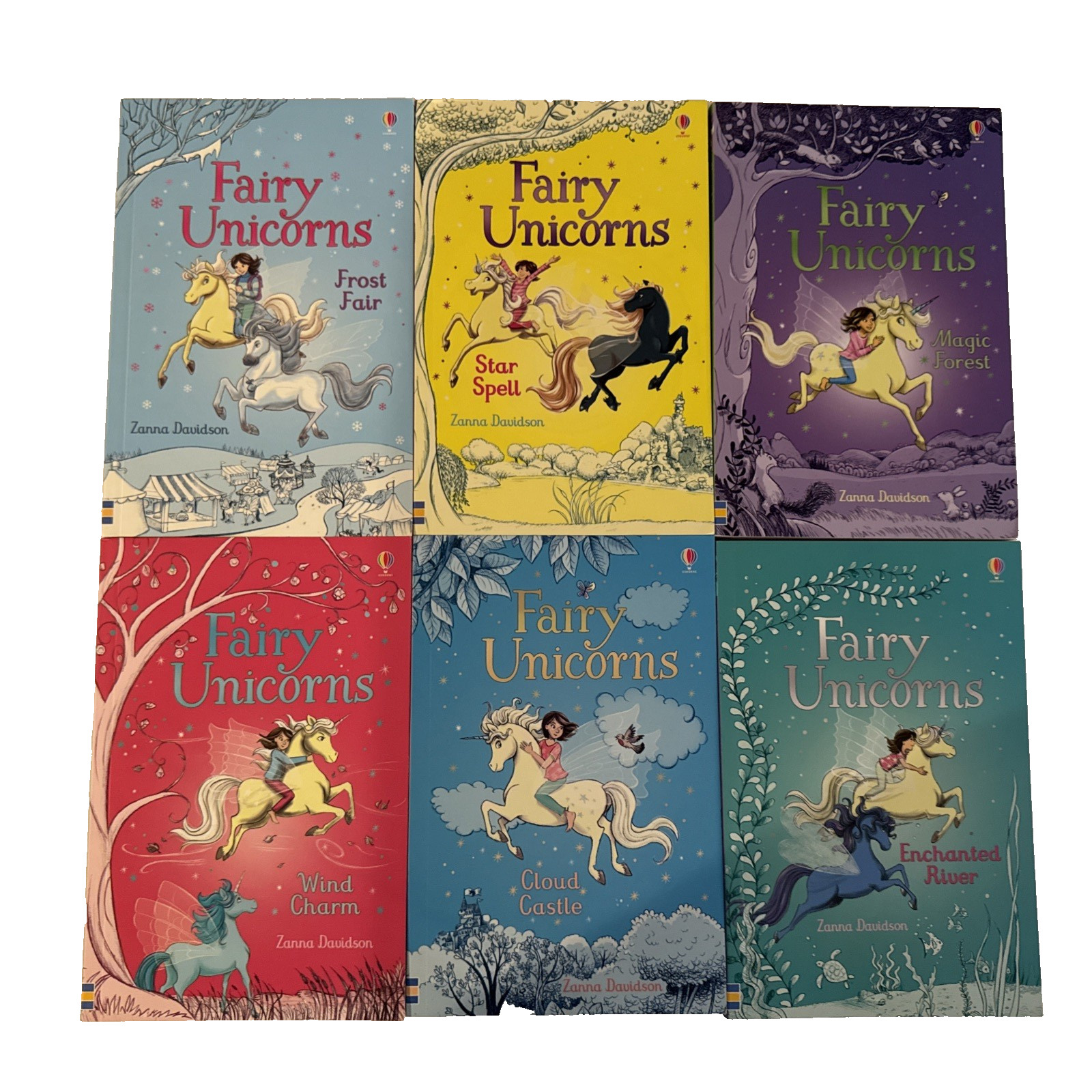 (6)- Fairy Unicorn Series by Zanna Davidson Usborne Brand New