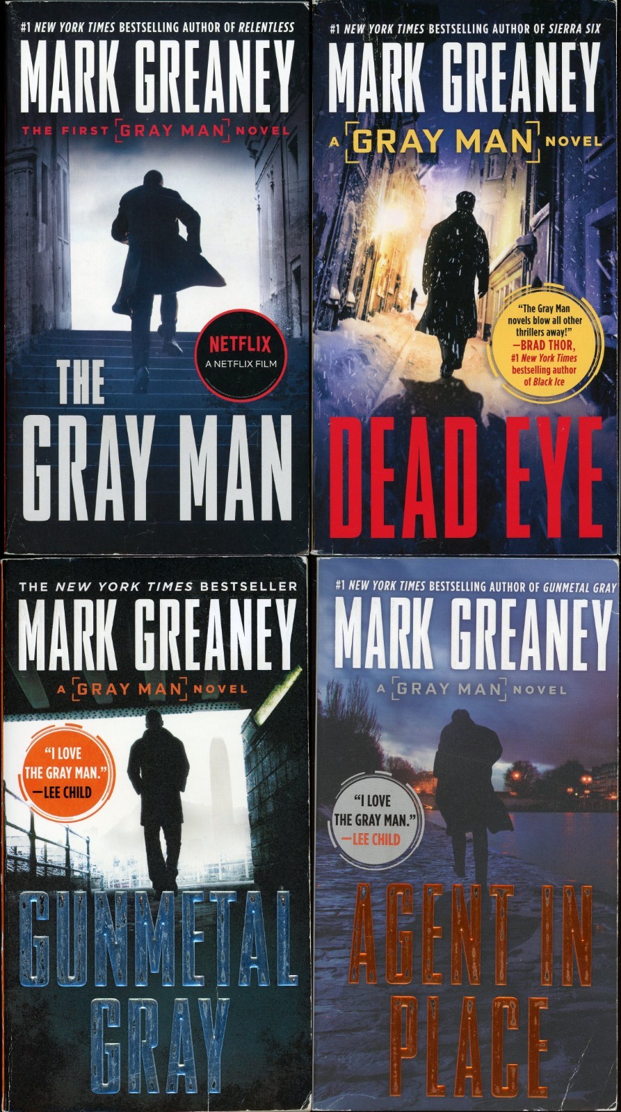 Gray Man Spy Action Thriller Lot of 4 Paperback by Mark Greaney