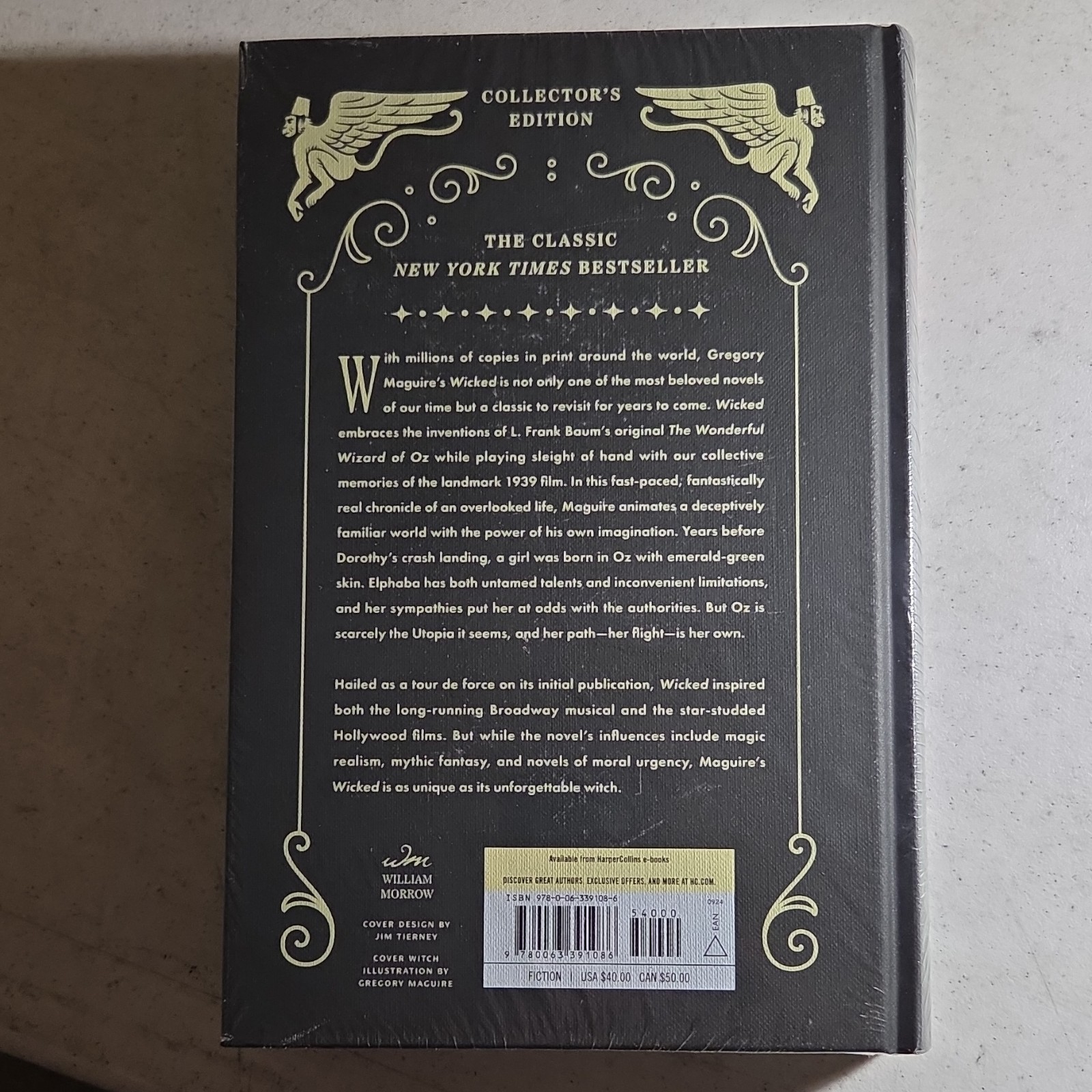 Wicked: Life & Times Collector’s Edition Hardcover by Gregory Maguire