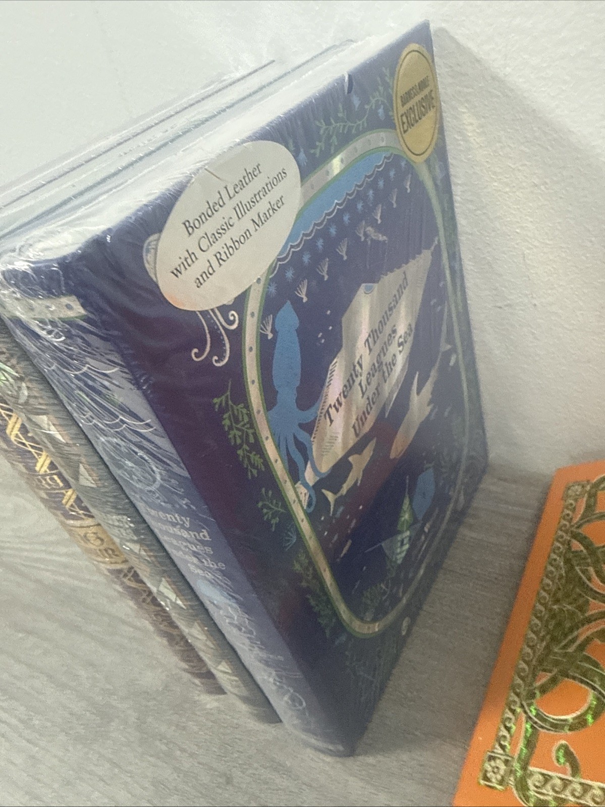 Set of 5 Bonded Leather Children Boys Hardcover Books Arthur Holmes Greek etc