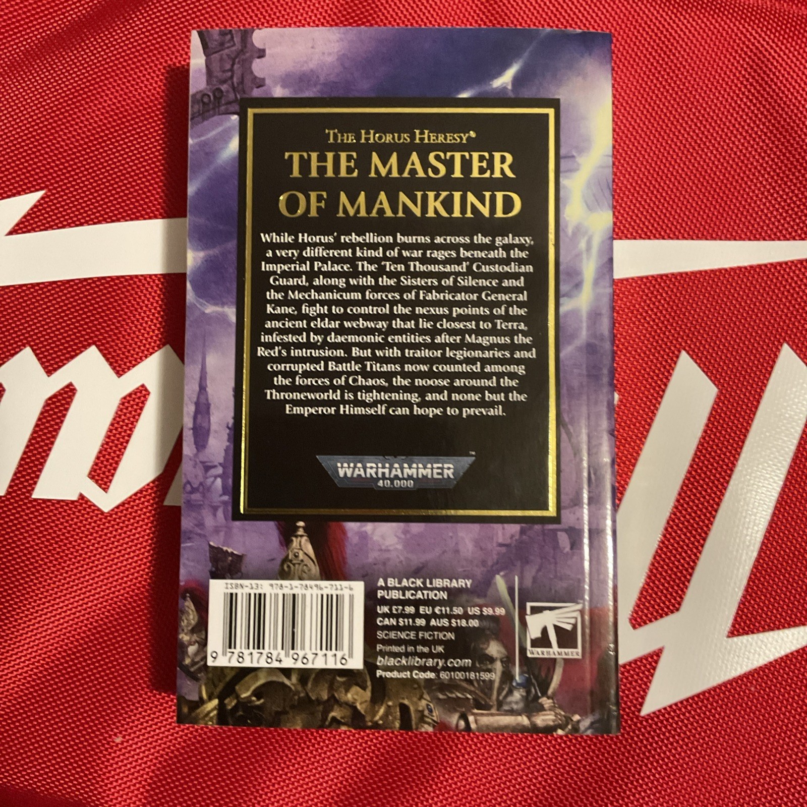 THE MASTER OF MANKIND HORUS HERESY Warhammer 40k NEW mass trade paperback