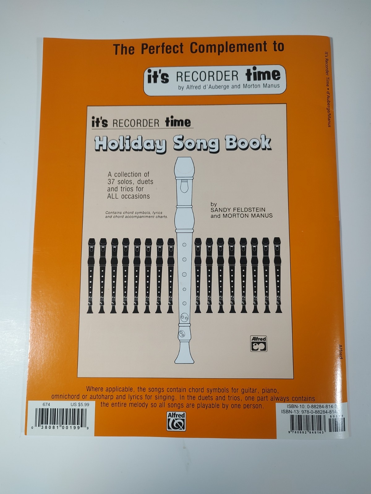 It’s Recorder Time – Paperback By Alfred d’Auberge – Like New