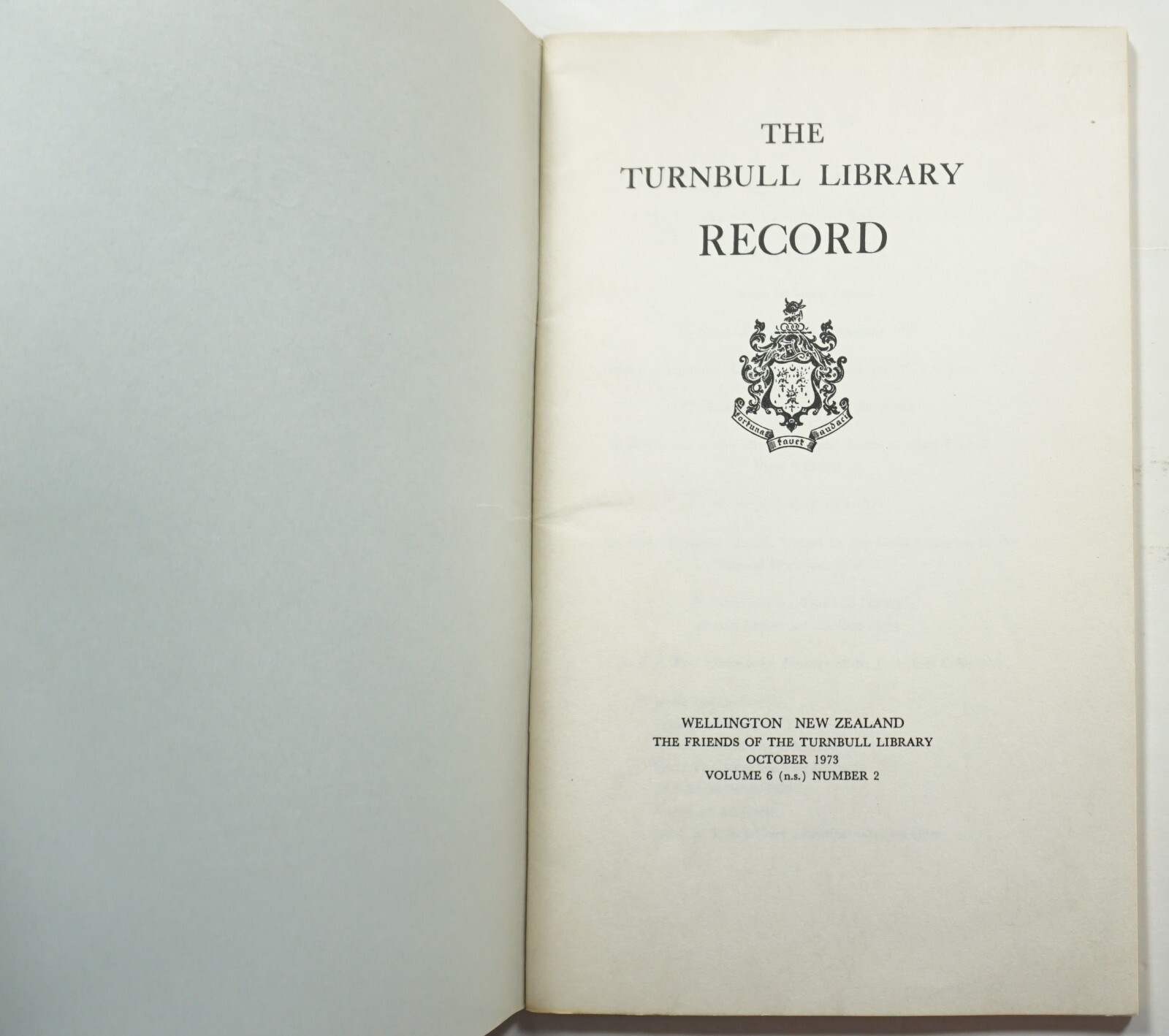 The Turnbull Library Record 10/73 New Zealand History Katherine Mansfield