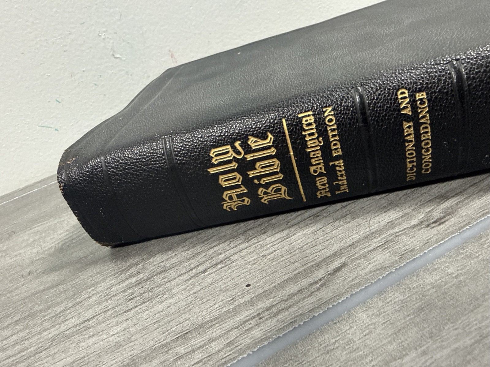 Holy Bible New Analytical Indexed Edition MOROCCO LEATHER Concordance Dickson