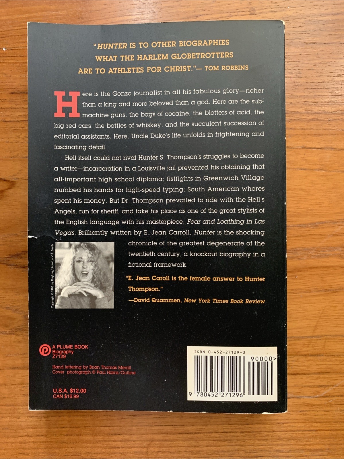 Hunter: The Strange and Savage Life of Hunter S. Thompson by E. Jean Carroll
