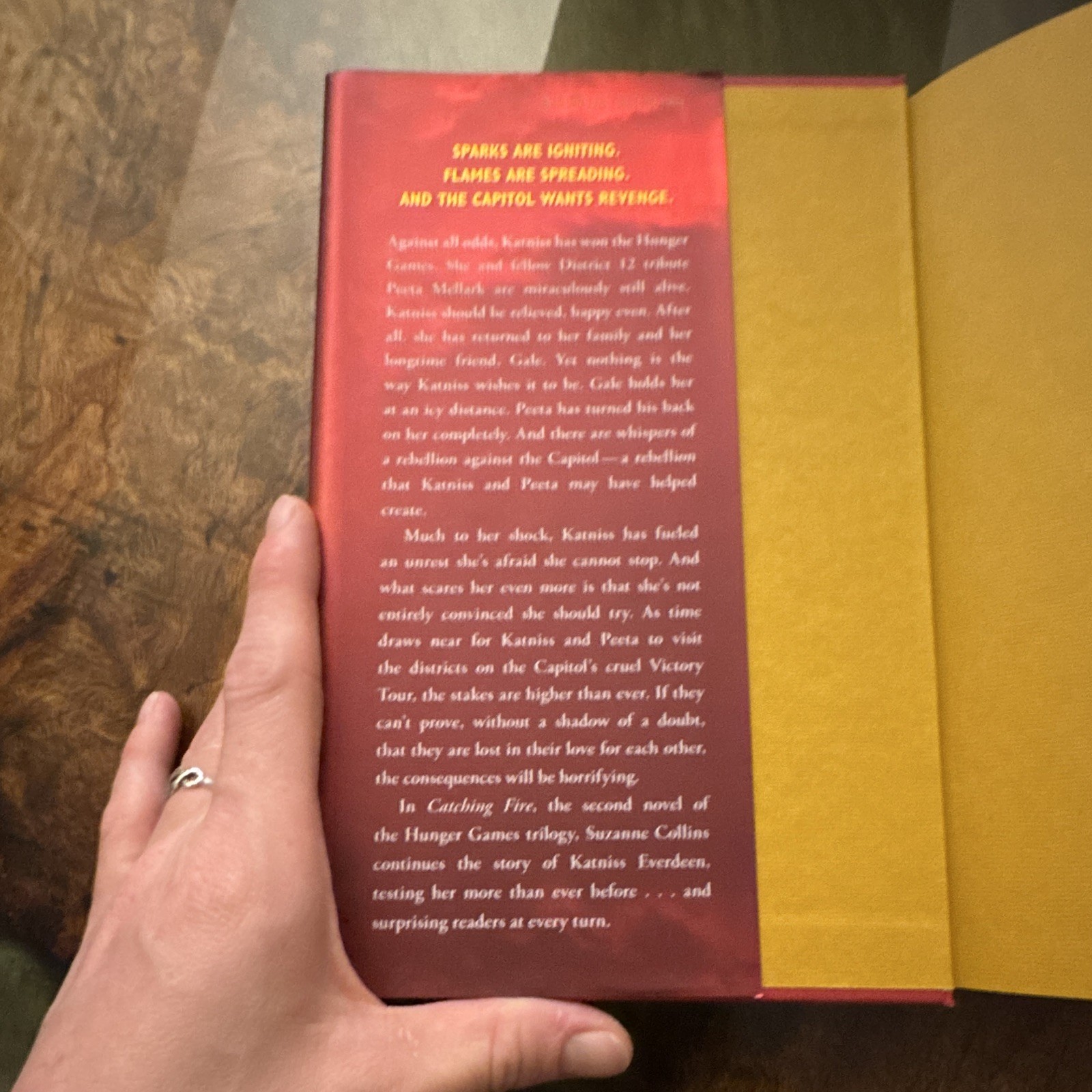 Suzanne Collins The Hunger Games Catching Fire Hardcover Novel w/ Dust Jacket