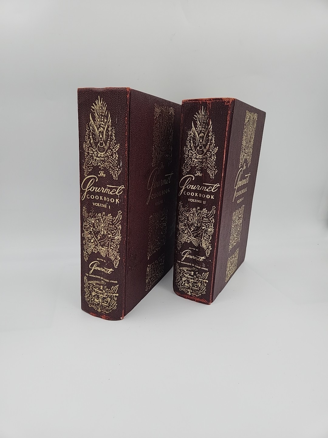 The Gourmet Cookbook Volume 1 & 2 Hardcover Vintage Set Revised 1st Edition 1965