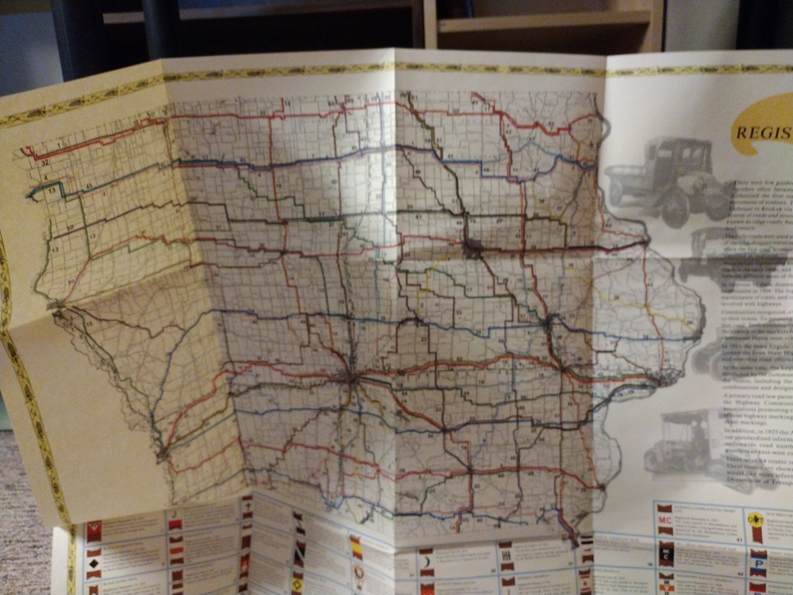 Transportation in Iowa A Historical Summary William H. Thompson 1989 w Large Map