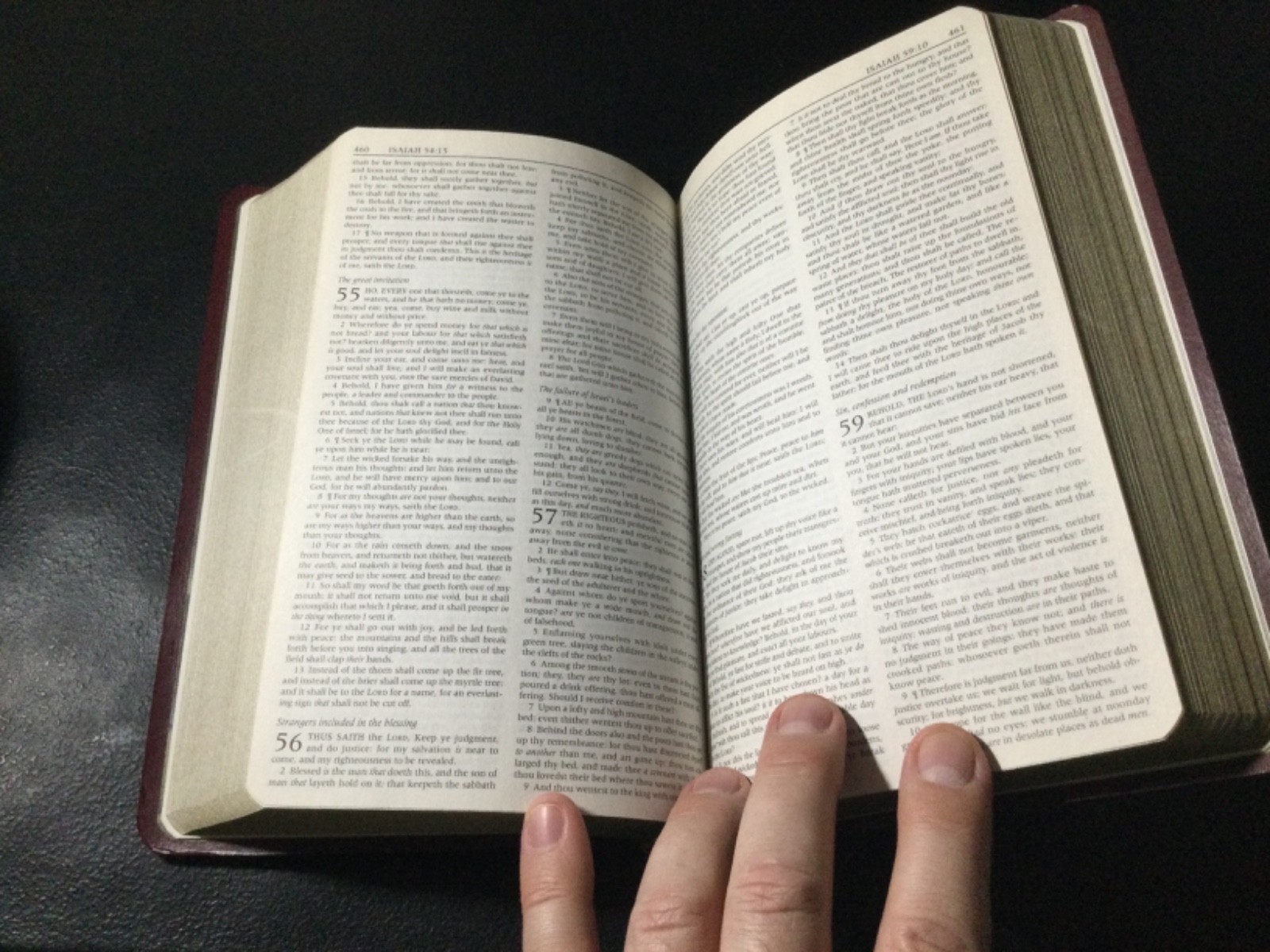Holy Bible Red Leather-Look 2002 Softcover (Brand New) KJV Zondervan