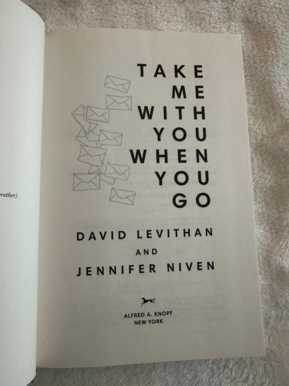 Signed 1st/1st Take Me with You When You Go Jennifer Niven and David Levithan