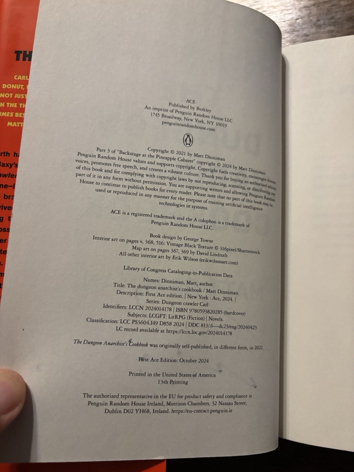SIGNED The Dungeon Anarchist’s Cookbook Matt Dinniman 2025 HCDJ Crawler Carl