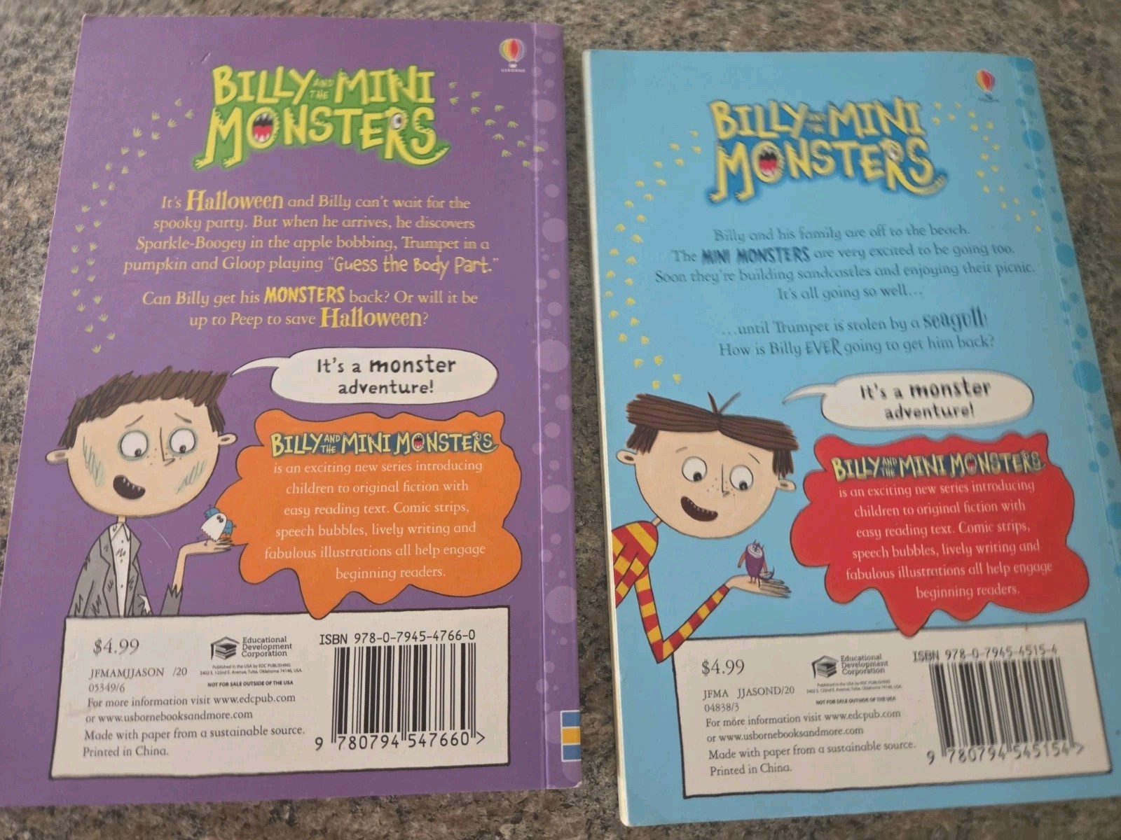 Lot Of 11 Billy and the Mini Monsters Children’s Books Zanna Davidson Usborne