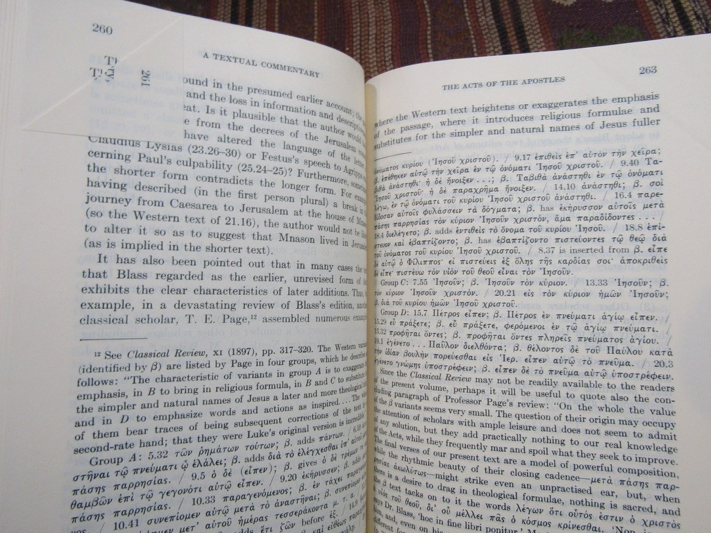 1975 Metzger A TEXTUAL COMMENTARY ON THE GREEK NEW TESTAMENT Nice Copy